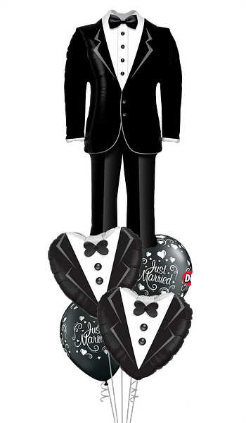 Handsome Groom Suit Ballonboeket