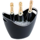 Champagne bowl  zwart