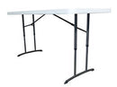 Rechthoekige verstelbaar klaptafel wit