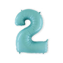 - Folie cijfer licht blauw