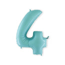 - Folie cijfer licht blauw