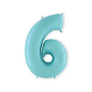 - Folie cijfer licht blauw