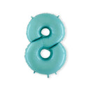 - Folie cijfer licht blauw