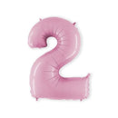 - Folie cijfer licht roze