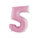 - Folie cijfer licht roze