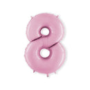 - Folie cijfer licht roze