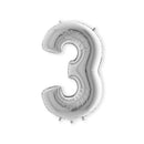 - Folie cijfer zilver