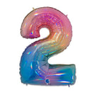 - Folie cijfer regenboog