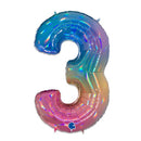 - Folie cijfer regenboog