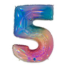 - Folie cijfer regenboog