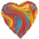 Folieballon Marmer Hart
