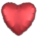 Folieballon Hart Satin Onbedrukt