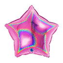 Folieballon Ster Glitter Onbedrukt