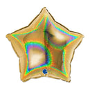 Folieballon Ster Glitter Onbedrukt