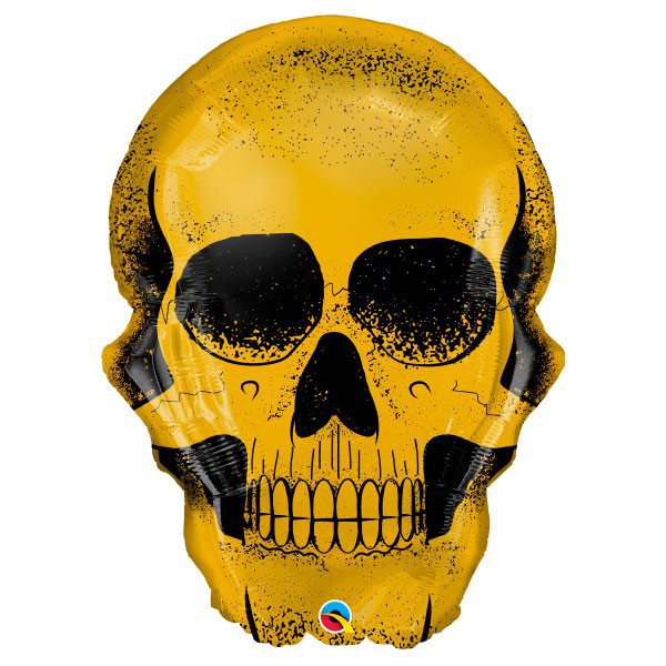 Qualatex Golden Skull folie ballon