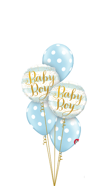 - Baby Boy Dot Ballonboeket