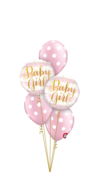 - Baby Girl Dots Ballonboeket
