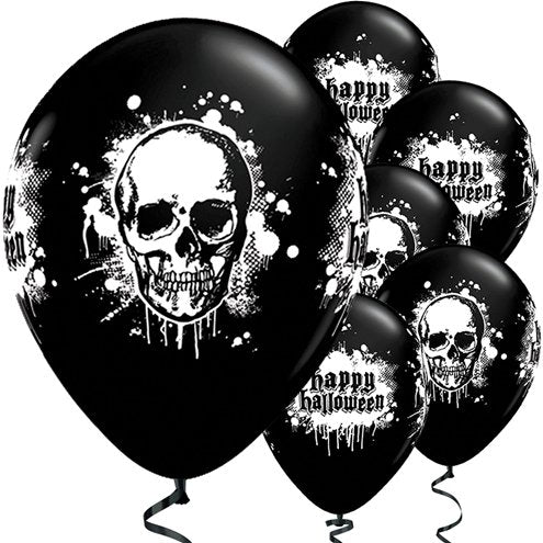 Skull helium ballonnen