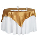 .Satijn vierkant tafelkleed