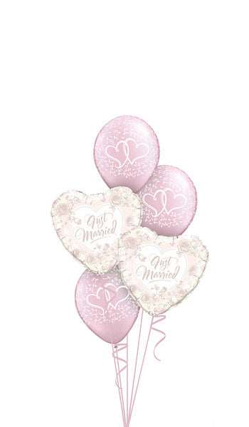 Pearl Pink Wedding Ballonboeket