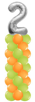 Ballonpilaar met cijfer