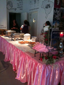 . Satijn tafelrok zonder bovenkleed