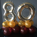 Balloon Centerpiece met folie cijfer