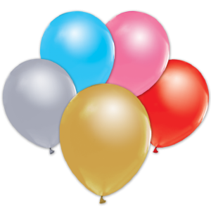 Helium ballon metallic kleur