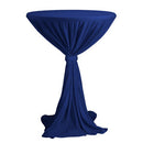 Polyester statafelrok blauw