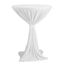 Polyester statafelrok wit