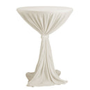 Polyester statafelrok beige